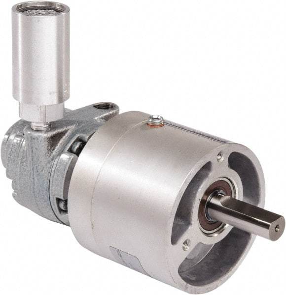 Gast - 0.32 hp Reversible Face Air Actuated Motor - 15:1 Gear Ratio, 350 Max RPM, 1.38" Shaft Length, 1/2" Shaft Diam - Benchmark Tooling