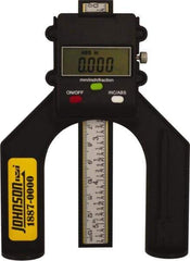Johnson Level & Tool - 0" to 80mm Electronic Depth Gage - 0.004" Accuracy, 0.05mm Resolution, 5" Base Length - Benchmark Tooling