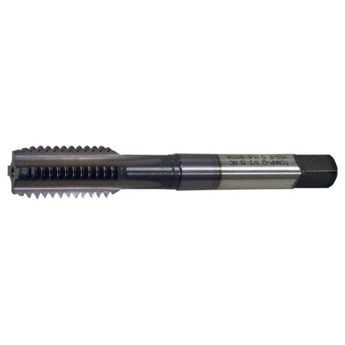 M10x1.5 4 Flute D6 HSS (M4) CNC For Cast Iron & Harder Materials Straight Flute Tap- TiCN - Exact Industrial Supply