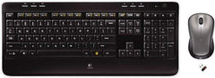 Logitech - Black Keyboard/Mouse - Use with Windows XP, Vista, 7, 8 - Benchmark Tooling