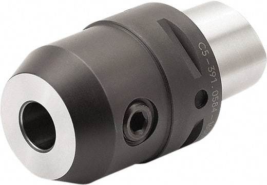 Seco - C8 Modular Connection 25mm Hole End Mill Holder/Adapter - 65mm Nose Diam, 80mm Projection, Through-Spindle Coolant - Exact Industrial Supply