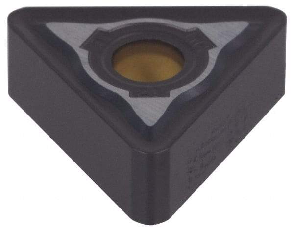 Kennametal - TNMG333 MW Grade KCP25 Carbide Turning Insert - TiCN/Al2O3 Finish, 60° Triangle, 3/8" Inscr Circle, 3/16" Thick, 3/64" Corner Radius - Benchmark Tooling