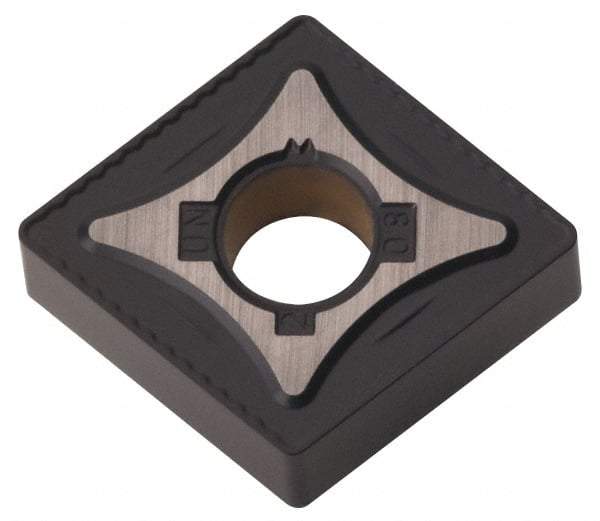 Kennametal - CNMG542 UN Grade KCK20 Carbide Turning Insert - TiCN/Al2O3 Finish, 80° Diamond, 5/8" Inscr Circle, 1/4" Thick, 1/32" Corner Radius - Benchmark Tooling