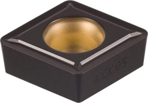 Kennametal - CCMT21.52 LF Grade KCK05 Carbide Turning Insert - TiCN/Al2O3 Finish, 80° Diamond, 1/4" Inscr Circle, 3/32" Thick, 1/32" Corner Radius - Benchmark Tooling