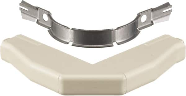 Hubbell Wiring Device-Kellems - 4.86 Inch Long x 0.78 Inch Wide x 1.35 Inch High, Raceway Elbow End - Ivory, For Use with HBL500 Series Raceways and HBL750 Series Raceways - Benchmark Tooling
