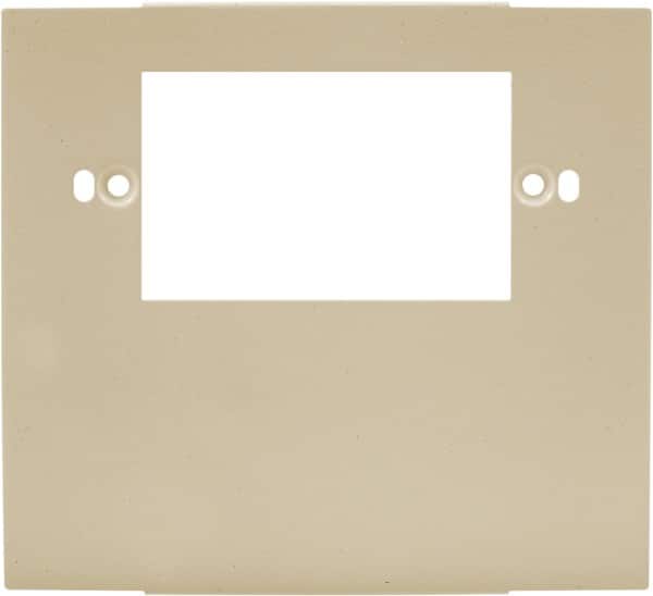Hubbell Wiring Device-Kellems - 5.12 Inch Long x 4-3/4 Inch High, Rectangular Raceway Plate - Ivory, For Use with HBL4700 Series Raceways and HBL4750 Series Metal Raceways - Benchmark Tooling