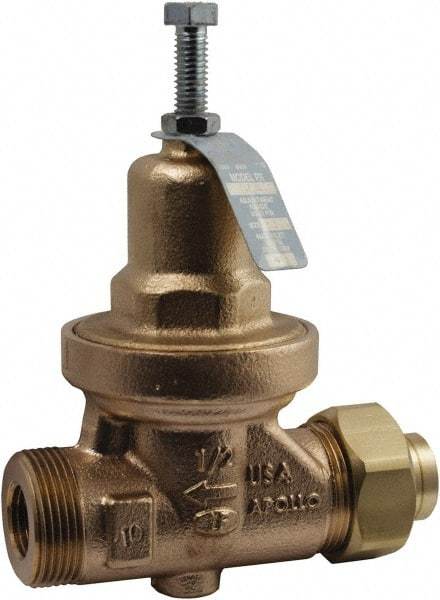 Conbraco - 250 Max psi Direct Pressure Reducing Valve - 1" Female NPT Connection, 6.88" High x 5-1/2" Wide, 25 to 75 psi Reduced Pressure Range - Benchmark Tooling