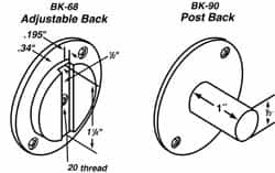 Mahr - Post Drop Indicator Back - Use with Wet-Proof Dial Indicators - Benchmark Tooling
