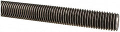 Made in USA - 3/4-10 UNC (Coarse), 6' Long, Low Carbon Steel Threaded Rod - Oil Finish Finish, Right Hand Thread - Benchmark Tooling