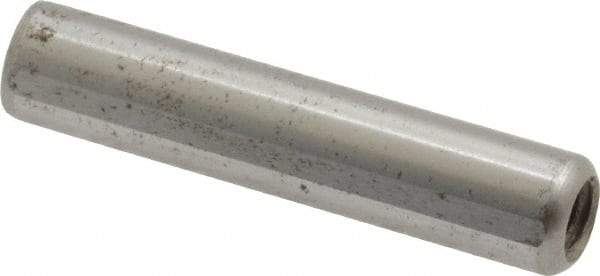 Gibraltar - 5/16" Diam x 1-1/2" Pin Length C-1215 Case Hardened Steel Pull Out Dowel Pin - 1 Beveled & 1 Threaded End - Benchmark Tooling