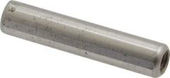 Gibraltar - 5/16" Diam x 1-1/2" Pin Length C-1215 Case Hardened Steel Pull Out Dowel Pin - 1 Beveled & 1 Threaded End - Benchmark Tooling