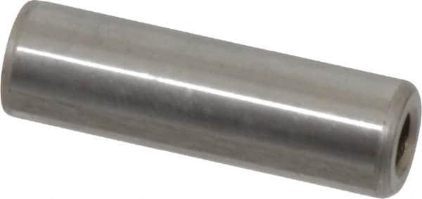 Gibraltar - 3/8" Diam x 1-1/4" Pin Length C-1215 Case Hardened Steel Pull Out Dowel Pin - 1 Beveled & 1 Threaded End - Benchmark Tooling