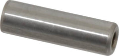 Gibraltar - 3/8" Diam x 1-1/4" Pin Length C-1215 Case Hardened Steel Pull Out Dowel Pin - 1 Beveled & 1 Threaded End - Benchmark Tooling