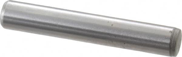 Gibraltar - 1/4" Diam x 1-1/2" Pin Length C-1215 Case Hardened Steel Pull Out Dowel Pin - 1 Beveled & 1 Threaded End - Benchmark Tooling