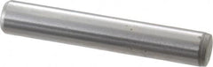 Gibraltar - 1/4" Diam x 1-1/2" Pin Length C-1215 Case Hardened Steel Pull Out Dowel Pin - 1 Beveled & 1 Threaded End - Benchmark Tooling