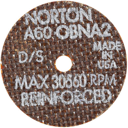 2″ × 0.060″ × 1/8″ Small Diameter Cut-Off Wheel Type 01 Straight 60 Grit Aluminum Oxide - Benchmark Tooling