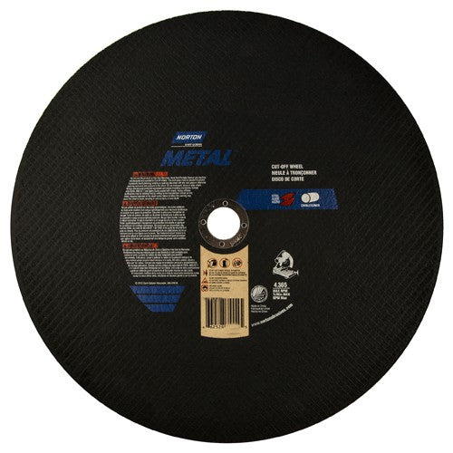 14″ × 7/64″ × 1″ Gemini Chopsaw Cut-Off Wheel Type 01 Straight - Benchmark Tooling
