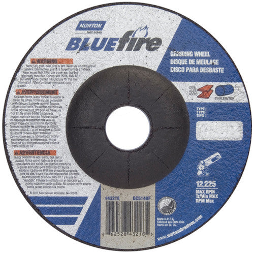 5 × 1/4 × 7/8″ BlueFire Grinding Wheel ZA 24 S Type 27 - Benchmark Tooling