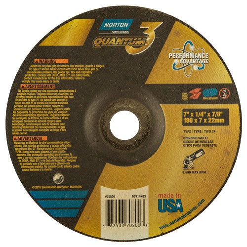 7″ × 1/4″ × 7/8″ - T27 - Quantum 3 Depressed Center Wheel - Benchmark Tooling