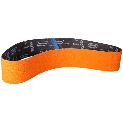 4″ × 60″ SG Blaze R980P Narrow Belt 80 Grit Ceramic Alumina - Benchmark Tooling