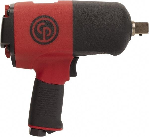 Chicago Pneumatic - 3/4" Drive, 6,500 RPM, 922 Ft/Lb Torque Impact Wrench/Ratchet - Pistol Grip Handle, 1,000 IPM, 38 CFM, 90 psi, 3/8" NPT Inlet - Benchmark Tooling