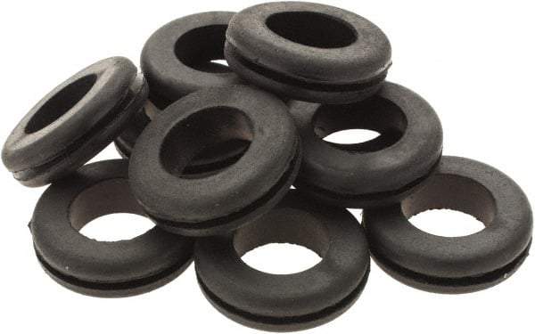 Value Collection - 1-3/32" OD, Grommet - Rubber, 27/32" Slot Diam x 1/16" Slot Width - Benchmark Tooling