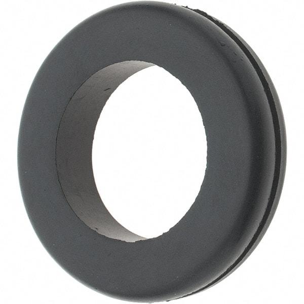 Value Collection - 1-7/8" OD, 3/8" Thick Grommet - Rubber, 1-1/2" Slot Diam x 1/16" Slot Width - Benchmark Tooling