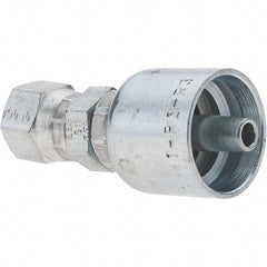 Parker - 1/4 Thread Hydraulic Hose Fitting - -4 Hose Size, 1/4" Hose Diam - Benchmark Tooling