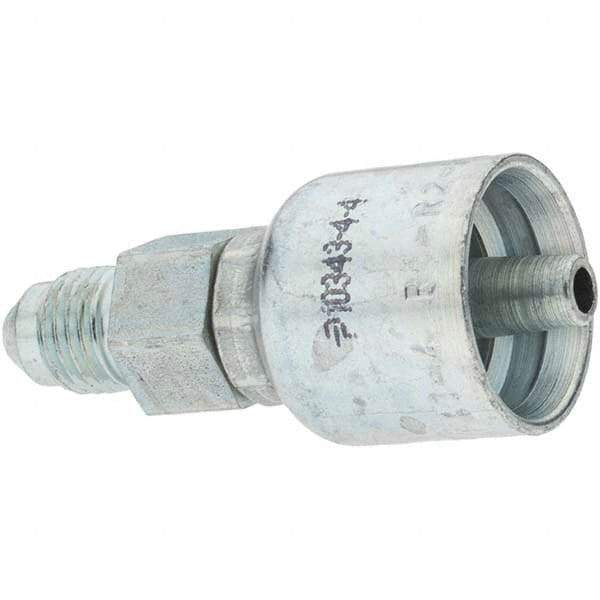 Parker - 1/4 Thread Hydraulic Hose Fitting - -4 Hose Size, 1/4" Hose Diam - Benchmark Tooling