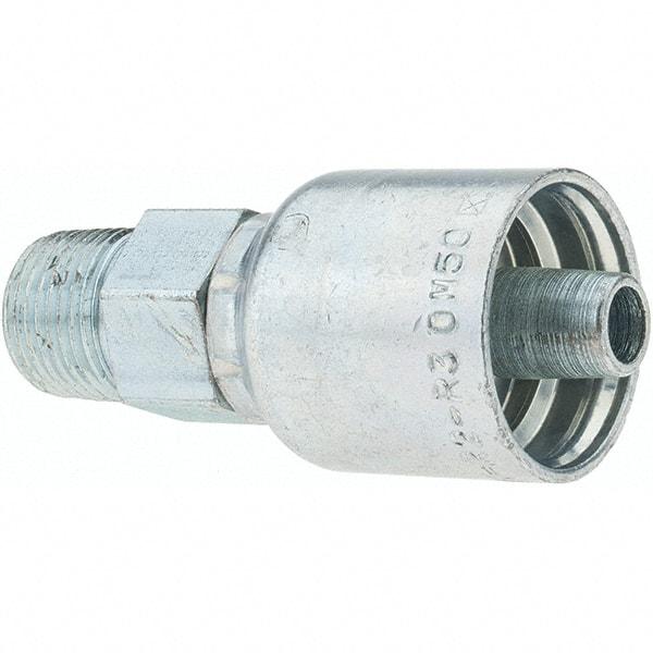 Parker - 3/8 Thread Hydraulic Hose Fitting - -6 Hose Size, 3/8" Hose Diam - Benchmark Tooling