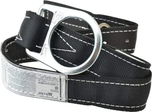 Miller - Size XL, 42 to 50 Inch Waist, 1-3/4 Inch Wide, Single D Ring Style Body Belt - Nylon Webbing, Tongue Buckle Connection - Benchmark Tooling