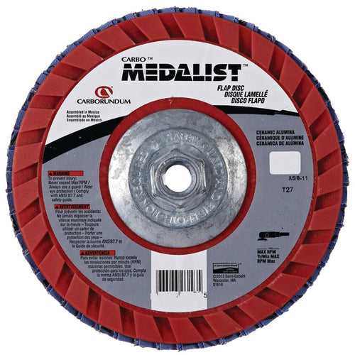 4 1/2″ × 5/8″-11″ 80 Grit Flap Disc - Benchmark Tooling