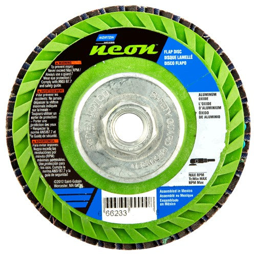 4-1/2 × 5/8 - 11″ Gemini Plastic Flat Flap Disc Type 27 P40 Grit R766 Zirconia Alumina - Benchmark Tooling