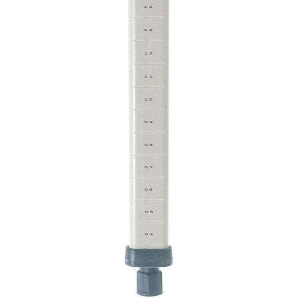 Metro - 63" High, Open Shelving Post - Polymer, Use with Metro Max I Shelving - Benchmark Tooling