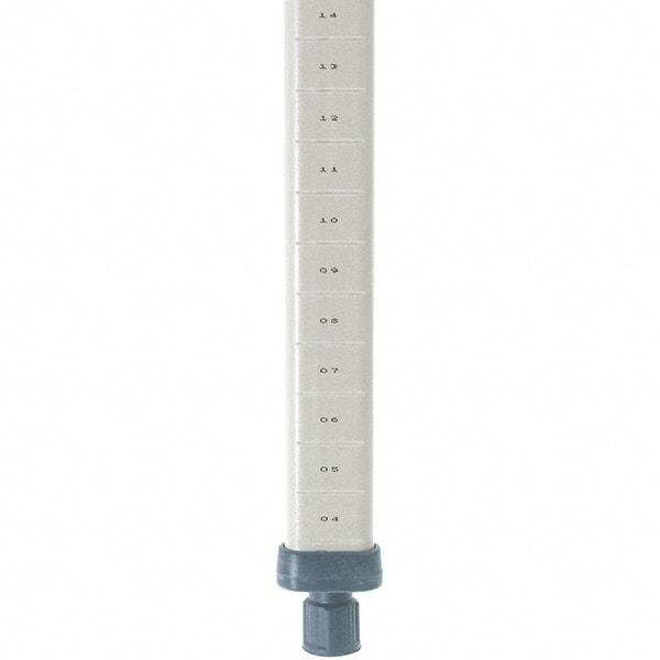 Metro - 74" High, Open Shelving Post - Polymer, Use with Metro Max I Shelving - Benchmark Tooling