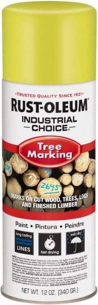 Rust-Oleum - 12 fl oz Fluorescent Yellow Marking Paint - 300' Coverage, Modified Alkyd Formula, >500 gL VOC - Benchmark Tooling