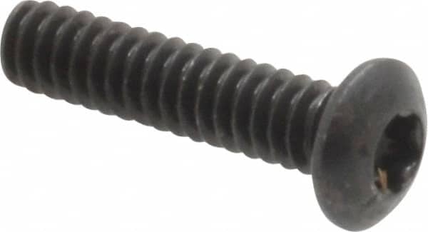 Camcar - #4-40 UNC Torx Plus Drive, Button Screw - Alloy Steel, Black Oxide Finish, Fully Threaded, 1/2" Length Under Head - Benchmark Tooling