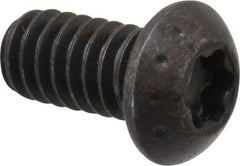 Camcar - 1/4-20 UNC Torx Plus Drive, Button Screw - Alloy Steel, Black Oxide Finish, Fully Threaded, 1/2" Length Under Head - Benchmark Tooling