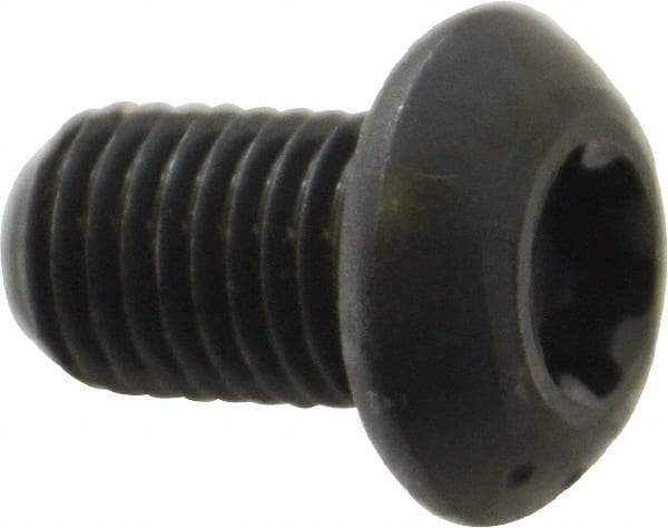 Camcar - 5/16-24 UNF Torx Plus Drive, Button Screw - Alloy Steel, Black Oxide Finish, Fully Threaded, 1/2" Length Under Head - Benchmark Tooling