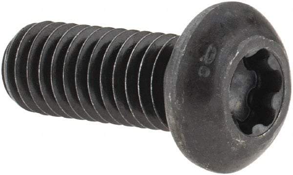 Camcar - 3/8-16 UNC Torx Plus Drive, Button Screw - Alloy Steel, Black Oxide Finish, Fully Threaded, 1" Length Under Head - Benchmark Tooling