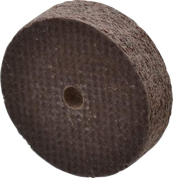 Cratex - 1" Diam x 1/8" Hole x 1/4" Thick, 54 Grit Surface Grinding Wheel - Aluminum Oxide, Type 1, Coarse Grade, 54,240 Max RPM, No Recess - Benchmark Tooling