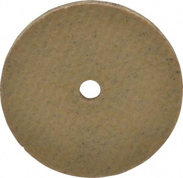 Cratex - 1" Diam x 1/8" Hole x 1/16" Thick, 80 Grit Surface Grinding Wheel - Aluminum Oxide, Type 1, Medium Grade, 36,290 Max RPM, No Recess - Benchmark Tooling