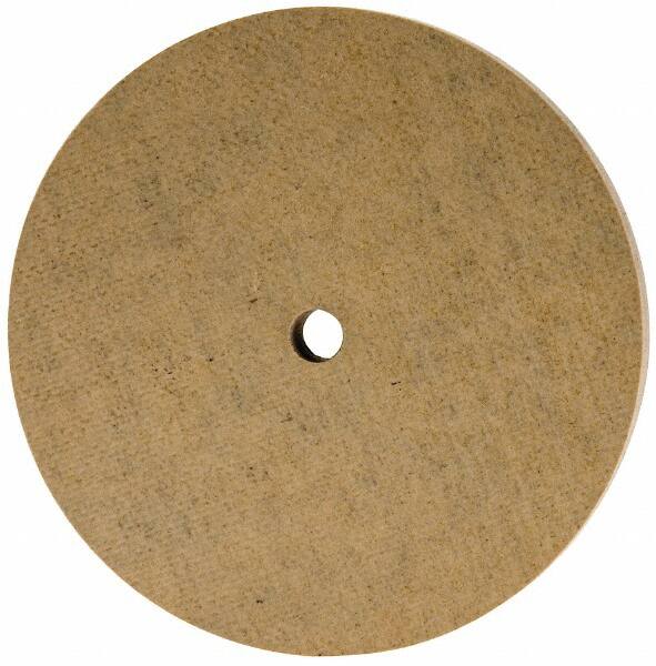 Cratex - 3" Diam x 1/4" Hole x 1/4" Thick, 120 Grit Surface Grinding Wheel - Aluminum Oxide, Type 1, Fine Grade, 12,095 Max RPM, No Recess - Benchmark Tooling