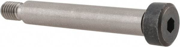 Holo-Krome - 10mm Shoulder Diam x 60mm Shoulder Length, M8x1.25 Metric Coarse, Hex Socket Shoulder Screw - 12.9 Alloy Steel, Uncoated, 6.78 to 7mm Head Height x 15.73 to 16mm Head Diam - Benchmark Tooling