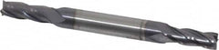 Niagara Cutter - 13/64", 1/2" LOC, 1/4" Shank Diam, 2-1/2" OAL, 4 Flute, Solid Carbide Square End Mill - Double End, TiAlN Finish, Spiral Flute, 30° Helix, Centercutting, Right Hand Cut, Right Hand Flute, Series CSD430 - Benchmark Tooling