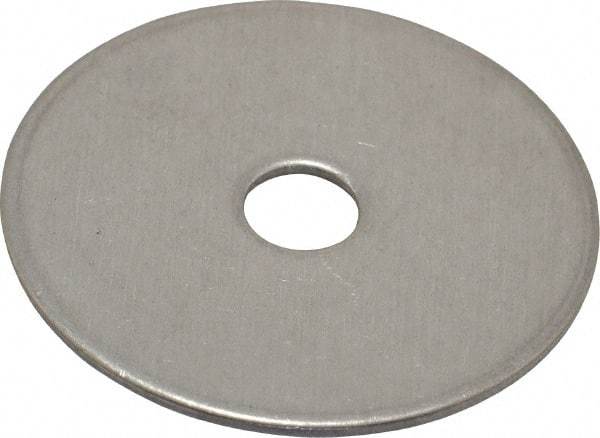 Value Collection - 1/4" Screw, Grade 18-8 Stainless Steel Fender Flat Washer - 9/32" ID x 1-1/2" OD, 0.06" Thick - Benchmark Tooling