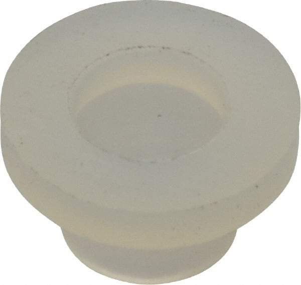 Made in USA - #8-32 UNC, 3/8" Length Under Head Slotted Drive Machine Screw - Fillister Head, Grade 6/6 Nylon, Uncoated, Without Washer - Benchmark Tooling