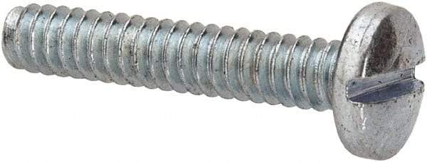 Value Collection - #6-32 UNC, 3/4" Length Under Head Slotted Drive Machine Screw - Binding Head, Grade J82 Steel, Zinc-Plated Finish, Without Washer - Benchmark Tooling