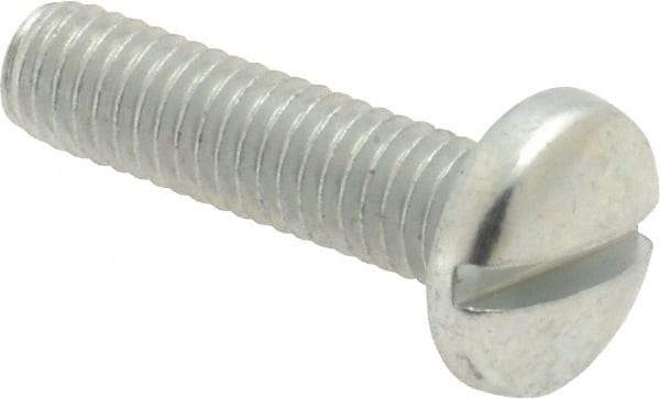 Value Collection - #10-32 UNF, 3/4" Length Under Head Slotted Drive Machine Screw - Binding Head, Grade J82 Steel, Zinc-Plated Finish, Without Washer - Benchmark Tooling