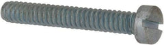 Value Collection - #10-24 UNC, 1-1/4" Length Under Head Slotted Drive Machine Screw - Fillister Head, Grade J82 Steel, Zinc-Plated Finish, Without Washer - Benchmark Tooling